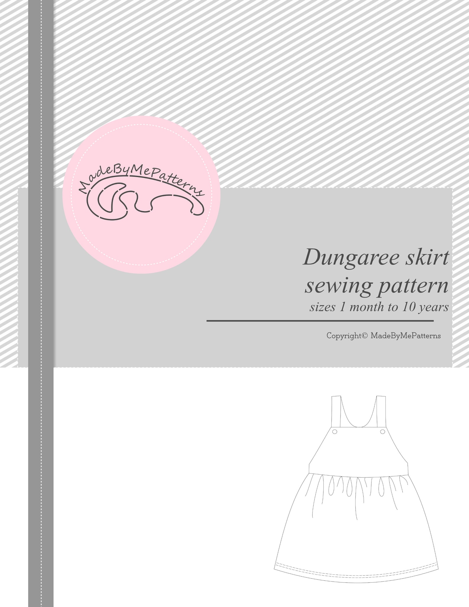 Dungaree Dress Sewing Pattern Pdf Etsy