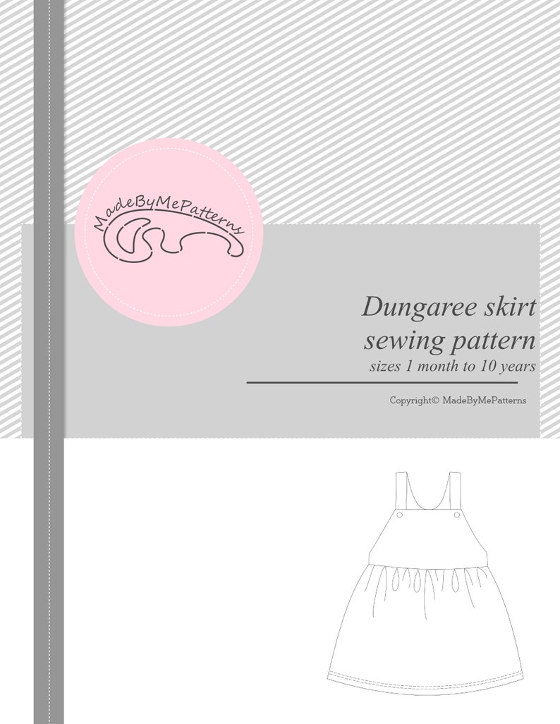 Printable multi-size sewing pattern for baby to 10 years – PDF format for instant download.