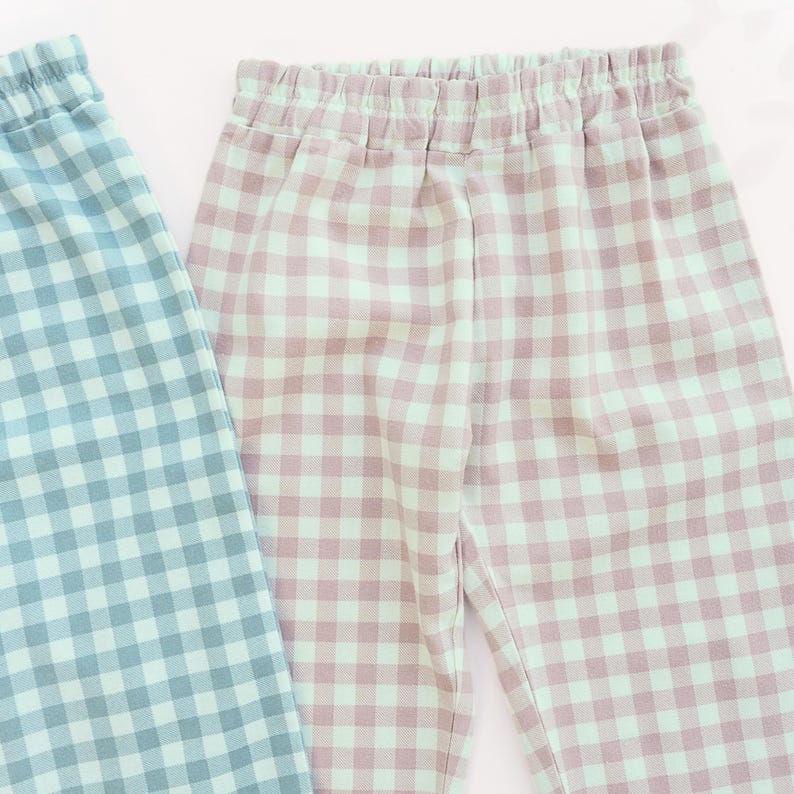 Kids Relaxed Fit Pants Sewing Pattern PDF Elastic Waistband Pajama Pants Beginner Loungewear Project Toddler Boy Clothes Idea Baby Girl Gift image 3