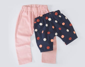 Baggy Pants Pattern & Shorts Patterns Bundle Easy PDF Tutorial for Beginners Toddler Sewing Pattern Elastic Waistband Baby Project Idea