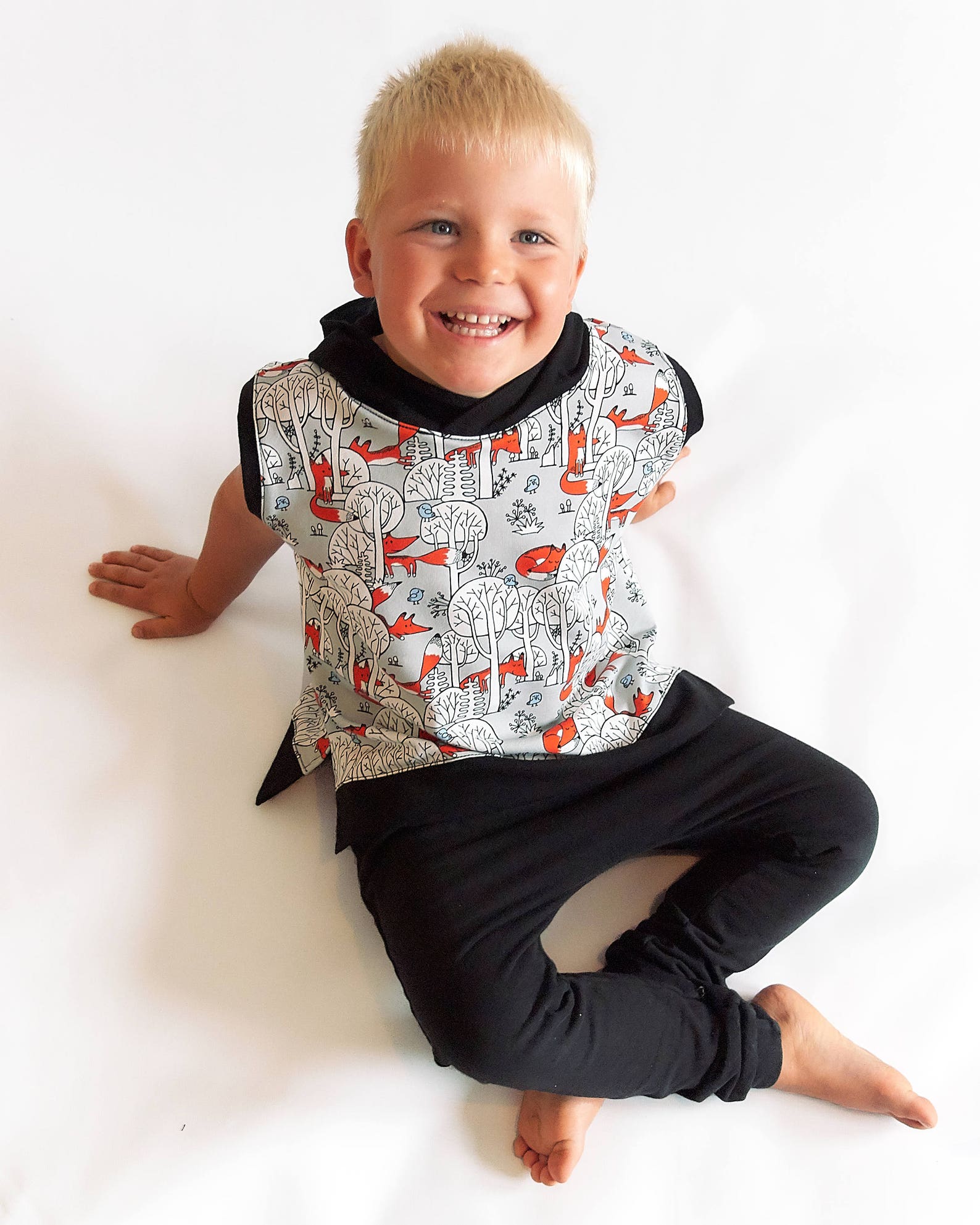 Oversized Sleeveless Hoodie Sewing Pattern Baby Sewing Etsy