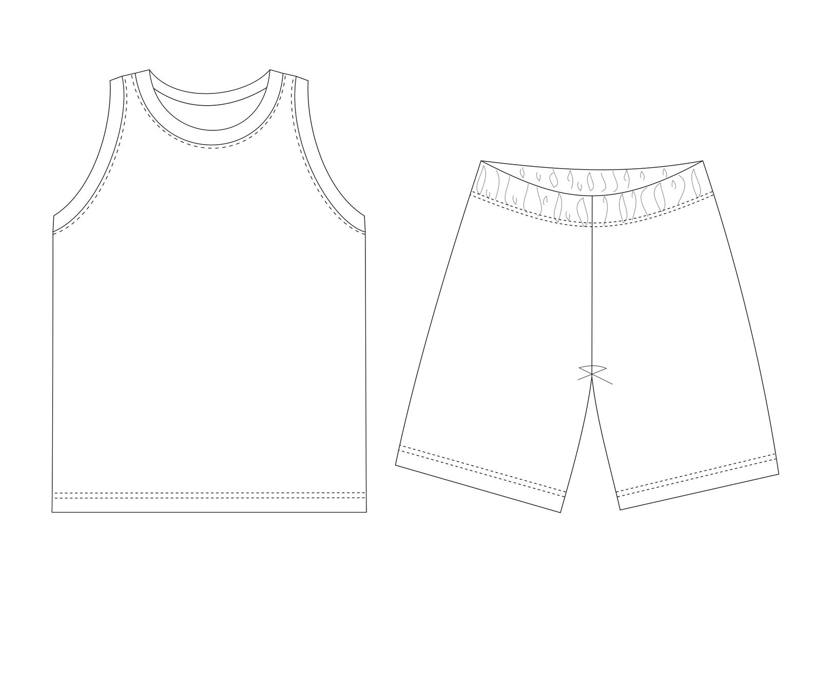 Tank Top and Shorts PDF Sewing Pattern Sewing Patterns From 1 Etsy