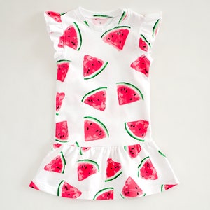 Baby snap-shoulder dress sewing pattern PDF
