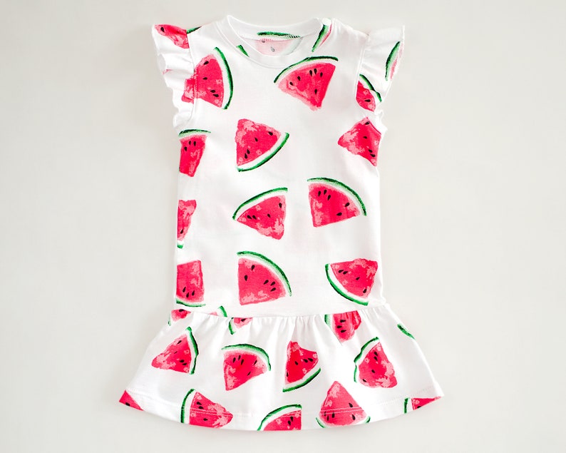 Baby snap-shoulder dress sewing pattern PDF