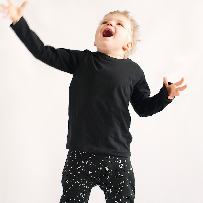Toddler and child knit top sewing pattern short and long sleeves