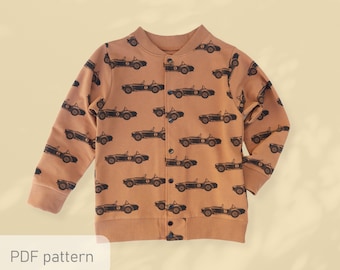 Bomber jacket sewing pattern PDF,  baby sewing patterns pdf, kids sewing pattern