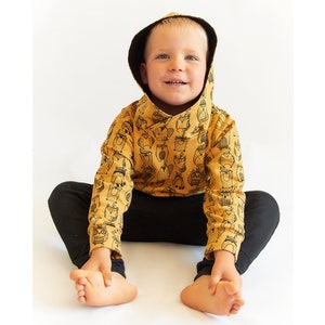 Hoodie pattern, sweatshirt sewing pattern PDF, kid sewing pattern, baby sewing pattern