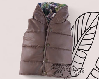 Quilted Vest Sewing Pattern PDF | Kids toddlers and baby vest pattern | Sewing pattern PDF