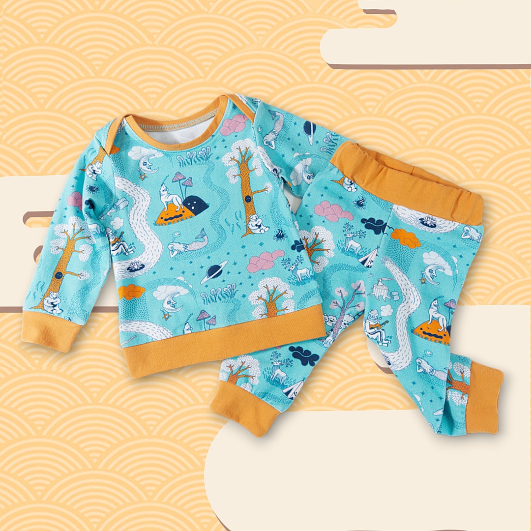 Baby Pajamas Sewing Pattern PDF Baby Clothes Pattern Baby Shower Gift Etsy