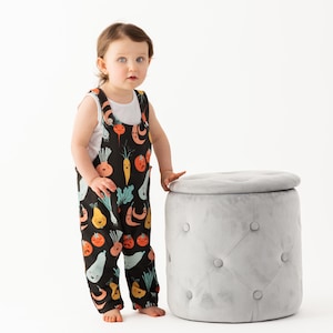 Baby Romper Sewing Pattern for Beginner Toddler Overalls Patterns Set Summer Baby Outfit matching Girl Boy Dungaree Project to Sew PDF Guide image 9