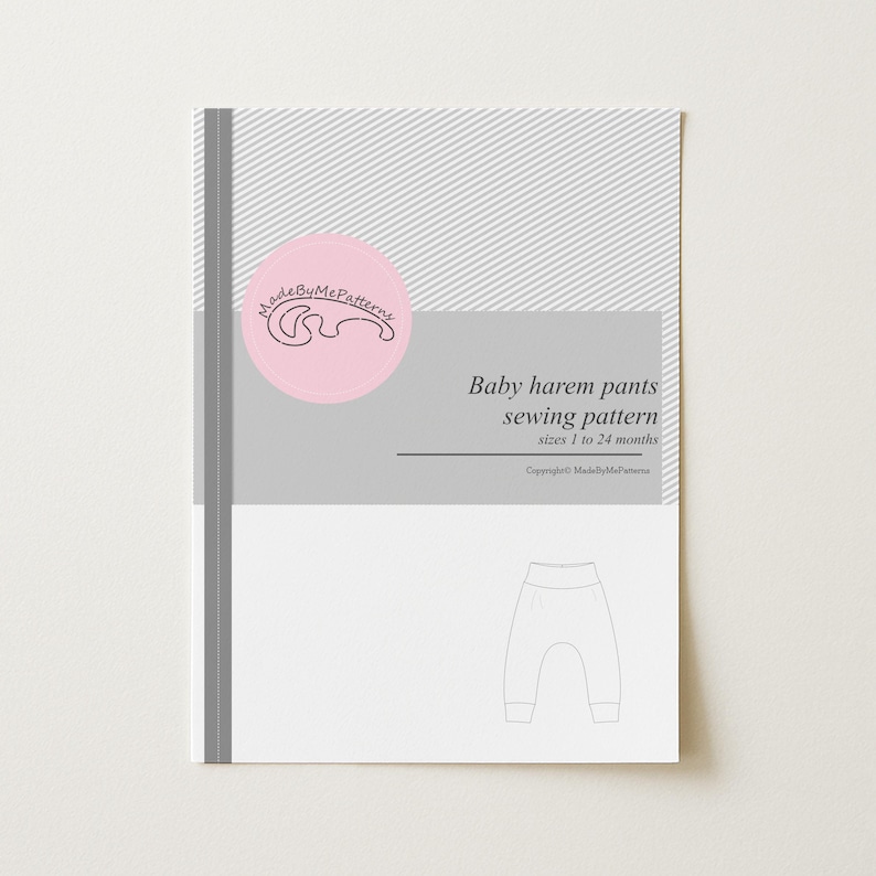 DIY baby clothes sewing pattern leggings