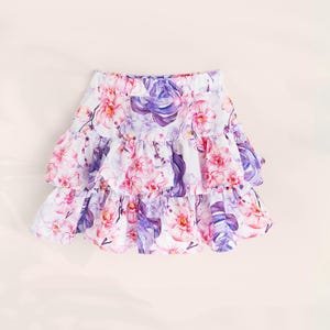Girls Ruffle Skirt Sewing Pattern PDF – Toddler & Kids Clothes (1Y–10Y) – Beginner Friendly DIY Skirt – Summer Mini Skirt Outfit