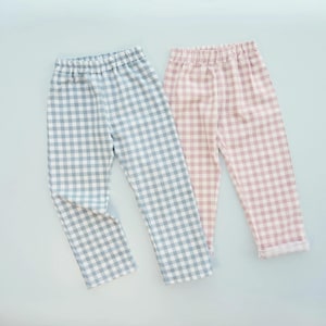 Kids Relaxed Fit Pants Sewing Pattern PDF Elastic Waistband Pajama Pants Beginner Loungewear Project Toddler Boy Clothes Idea Baby Girl Gift