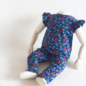 Baby girl romper pattern, baby romper sewing pattern PDF, sewing patterns pdf image 4