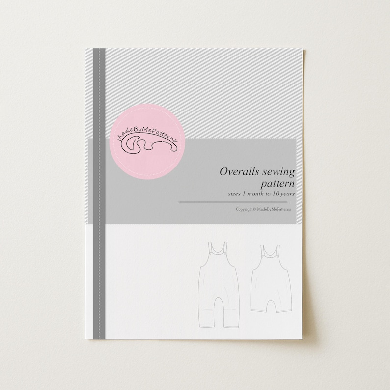 Overalls Sewing Pattern for Kids & Baby Clothes Patterns Bundle Toddler Jumpsuit Learn to Sew Ideas Dungarees Pattern Gender Neutral Gift image 10