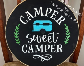 Camper signs, camper sweet camper sign, camping signs, camper decor, camper wood sign, camping gifts, camping decor