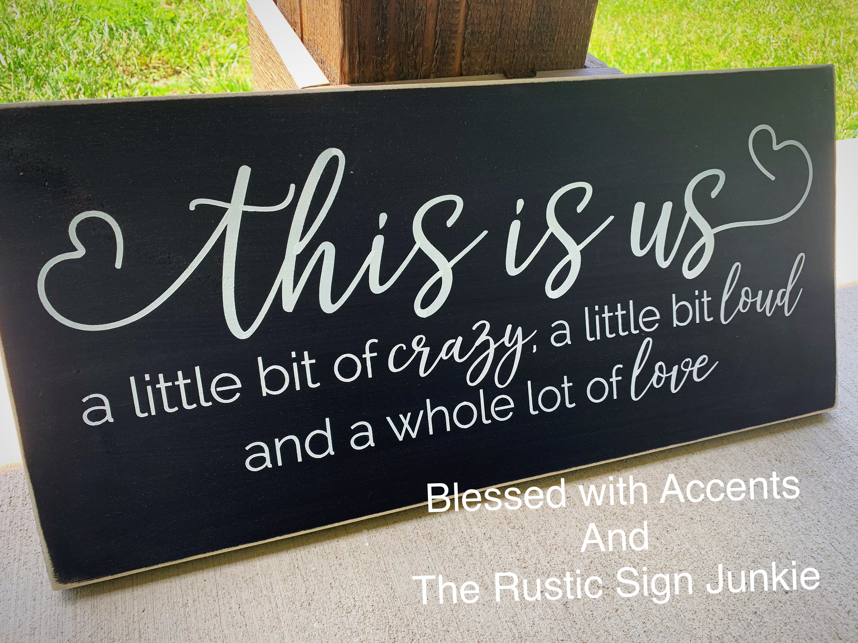 This is Us Sign This is Us Wall Sign This is Us a Little Bit Etsy