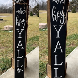 Large Welcome Porch Sign Hey Yall Sign Hey Yall Porch - Etsy