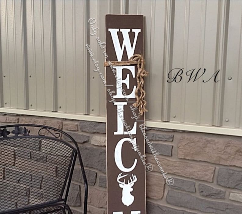 Porch Sign Hunting Sign Deer Hunting Decor Rustic Etsy