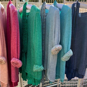 Italian jumper with a separate matching scarf