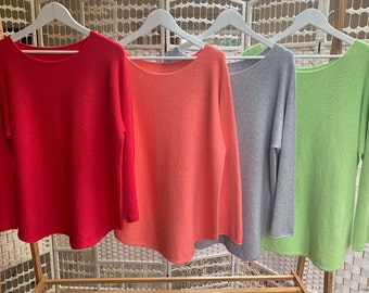Italian One Size Jumper in Four Spring Colours