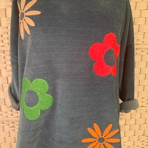 Italian Super Size Jumpers with Floral Appliques image 4