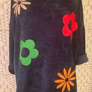 Italian Super Size Jumpers with Floral Appliques image 5