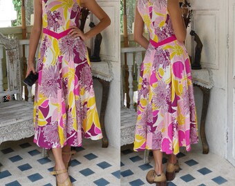 Floral Ruffle Wrap Dress