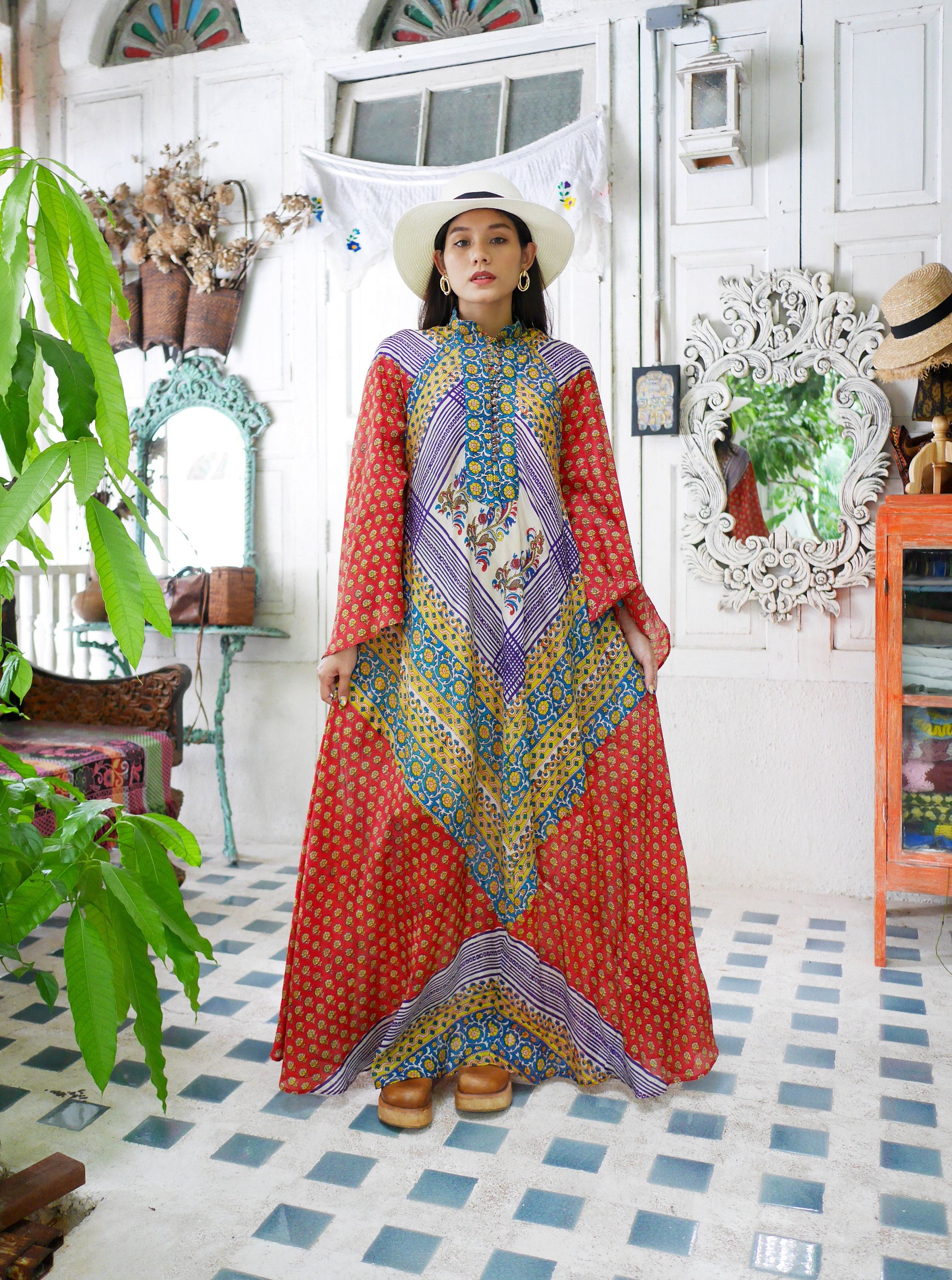 indian silk kaftans