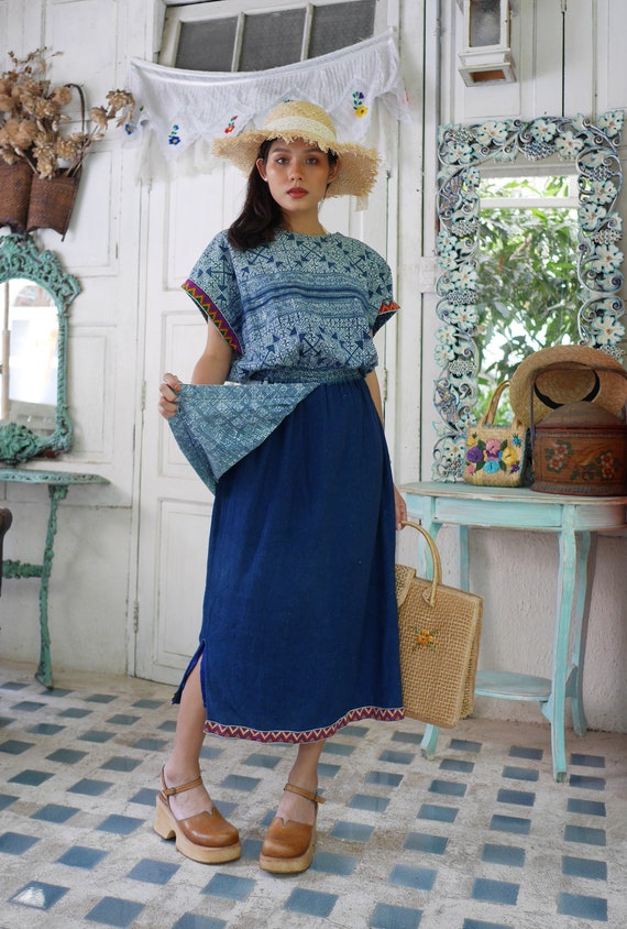 Boho Hand Woven Hemp  Dress, Vintage Traditional … - image 6