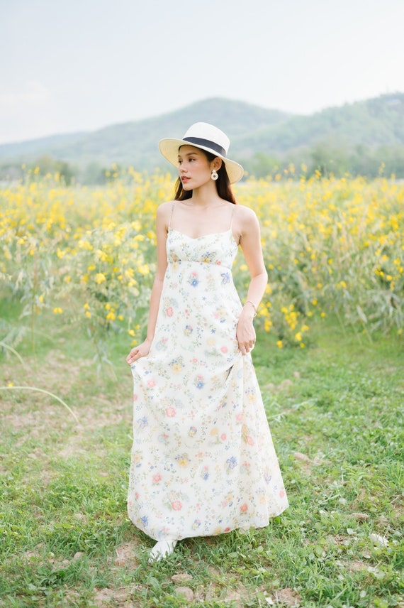 Vintage Priscilla of Boston Summer Slip Maxi Dress