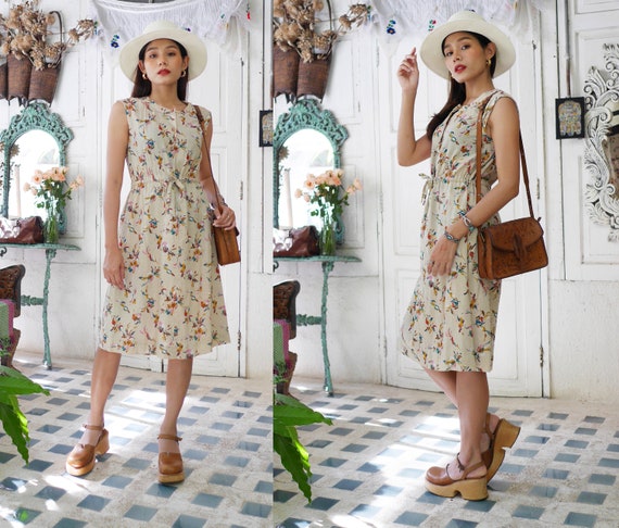 colourful floral dress