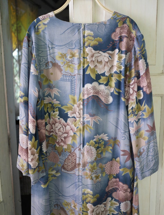 Vintage Hawaiian Maxi Dress, Tropical Print Hawai… - image 10