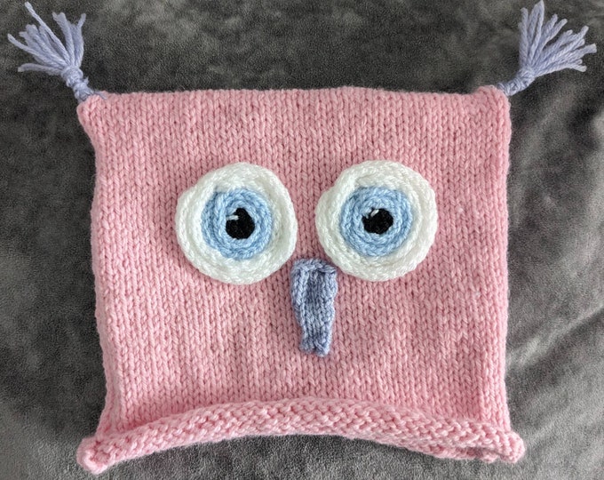 Owl hat girls 6-8 years