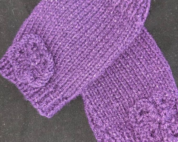 Hand warmers ladies/teens purple