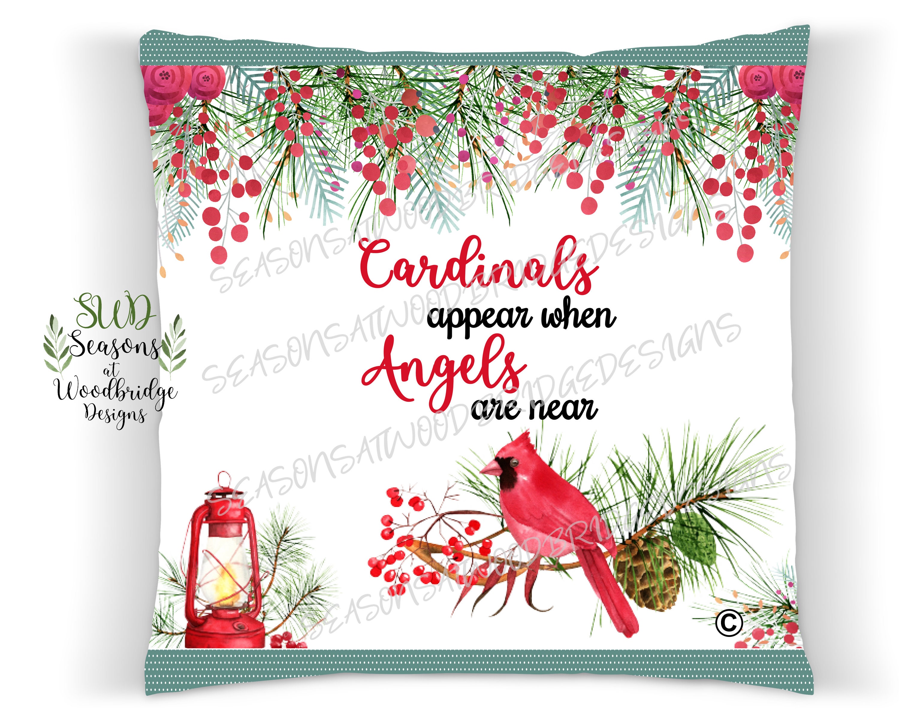 Red cardinal pillows shop