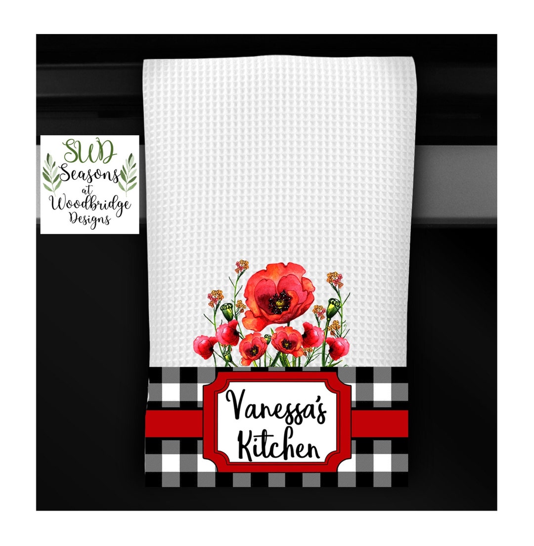 Personalized Kitchen Towel Custom Dish Towel Personalized Etsy UK