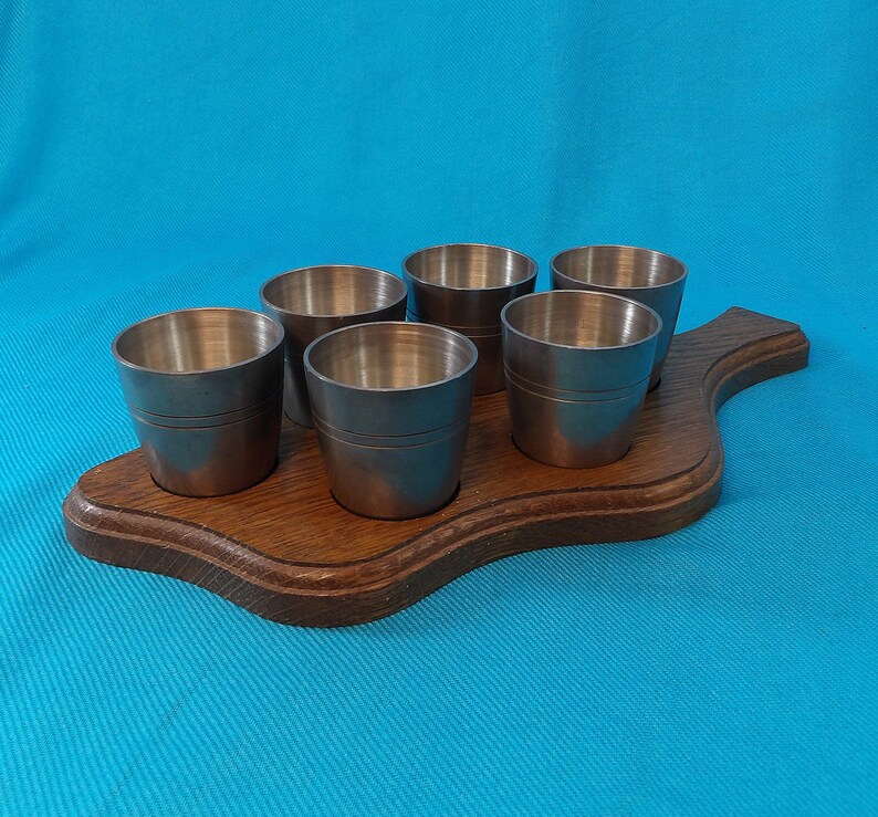 Vintage Rein Zinn German Pewter Shot Glasses Etsy