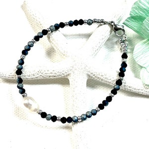 Pearl Anklet,Boho Beaded Anklet, Beaded Ankle Bracelet, Dainty Boho Anklet, Beach Anklet, Crystal Anklet, Foot Jewelry, Beach Jewelry,