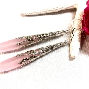 Sea Glass Teardrop Earrings, Teardrop Earrings, Pink Sea Glass Earrings, Boho Earrings, Sea Glass Jewelry, Summer Jewelry, Bridesmaid Gift