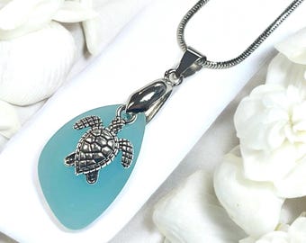 Meeresglas Schildkröten Halskette• Meeresschildkröten Halskette•Schildkröten Schmuck•Schildkröte•Geschenk für Sie•Geschenk für Mama