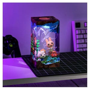 Custom Animal Cros.sing Epoxy, Coco An.imal Cros.sing lamp, anime figure, Personalize Figure, Custom Night Light Back to school gifts image 9