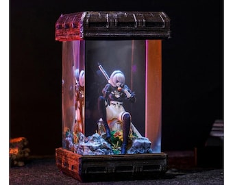 2.B N.ie.r Figure Epoxy lamp N.ier Aut.om.ata diorama resin Lamp Terrarium Personalized Night Light miniature Gamer Gifts
