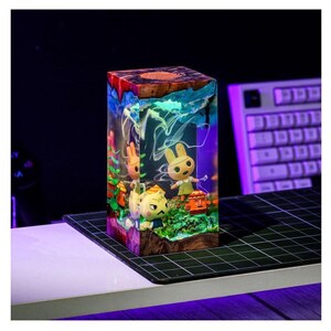 Custom Animal Cros.sing Epoxy, Coco An.imal Cros.sing lamp, anime figure, Personalize Figure, Custom Night Light Back to school gifts image 3