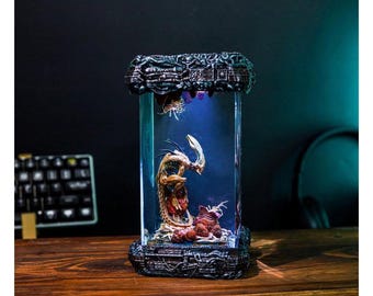 Xeno.morph Resin Lamp ver 2, Ali.en Epoxy Lamp, Custom Sta.r Wars Night Light, Table Lamp, epoxy Xen.omorph figure, Christmas Gifts For Him