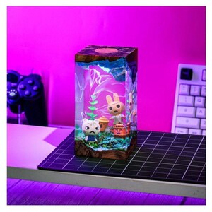 Custom Animal Cros.sing Epoxy, Coco An.imal Cros.sing lamp, anime figure, Personalize Figure, Custom Night Light Back to school gifts image 8