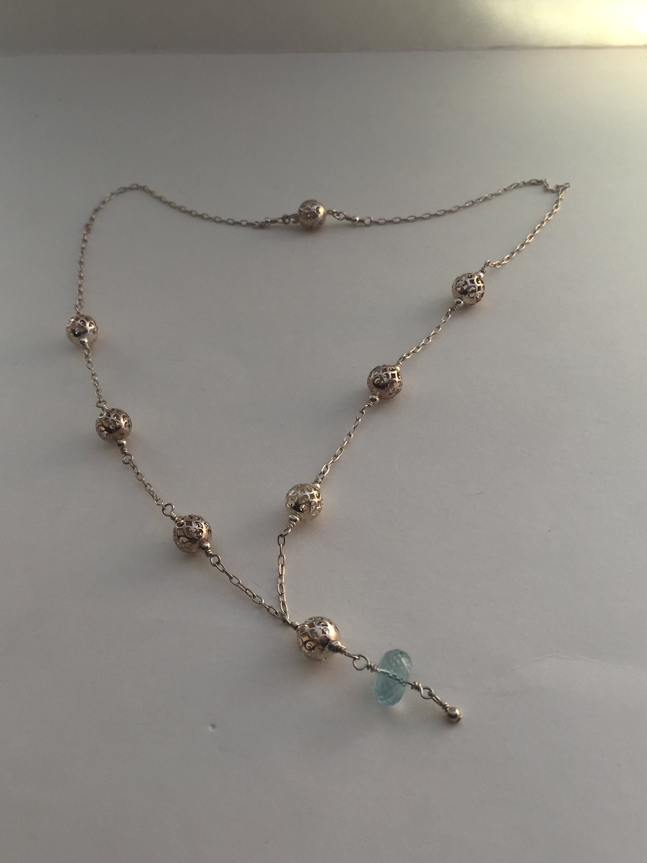 Bella Perline Di Rondelle Sfaccettate Acquamarina 7mm / 9mm - Foto 7