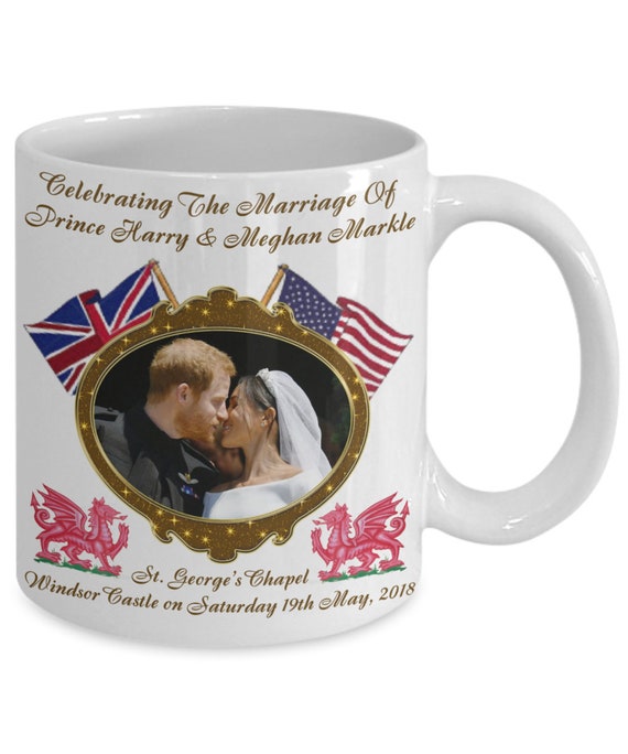 Prince Harry et Meghan Markle Royal Wedding Dragon Tasse à café  commémorative - Etsy France
