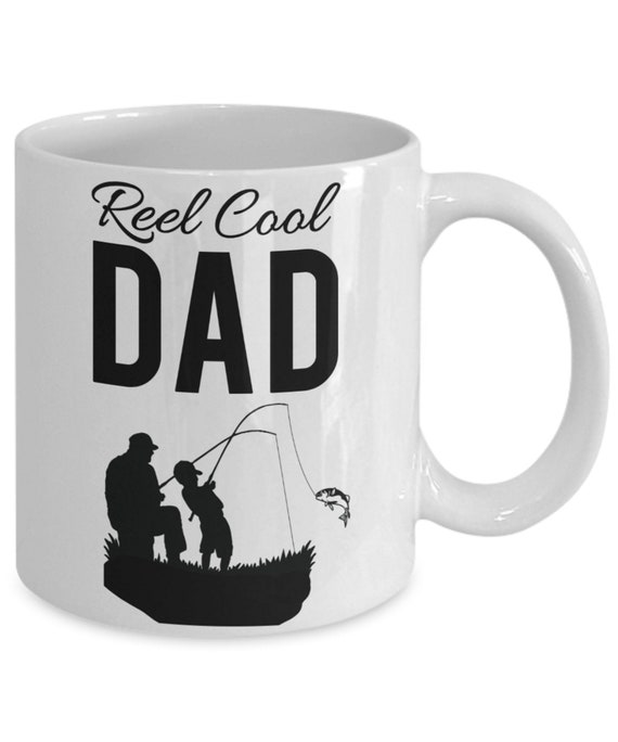 Father and Son Fishing Mug Real Cool Dad Coffee Mug Birthday Father's Day 