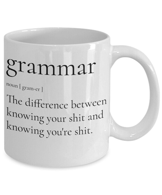 Mom Mug Grammar Mug The Difference Between Knowing... Etsy